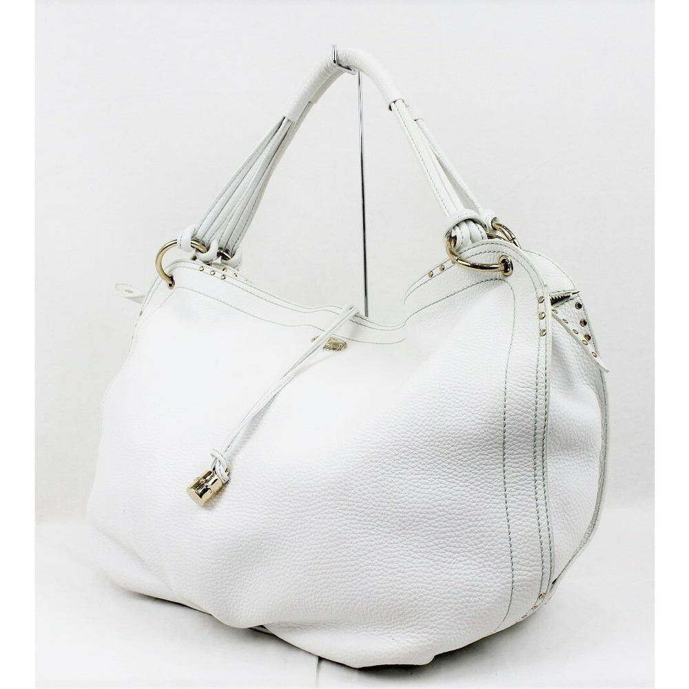 Celine Bitter Sweet Leather Shoulder Bag White